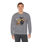 Halloween Witch Sweatshirt, Cozy Crewneck, Unisex Sweater, Spooky Season Apparel, Scary Night Gift, Fall Fashion Printify
