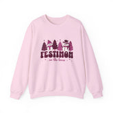 Festive Crewneck Sweatshirt with Fun Holiday Design, Cozy Winter Wear, Christmas Gift, Comfy Sweater, Unisex Holiday Apparel Printify
