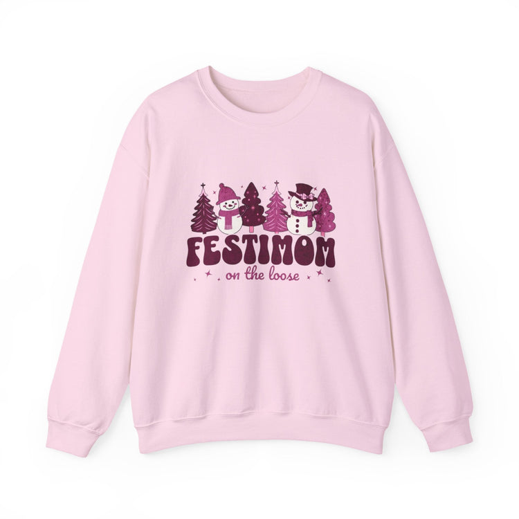 Festive Crewneck Sweatshirt with Fun Holiday Design, Cozy Winter Wear, Christmas Gift, Comfy Sweater, Unisex Holiday Apparel Printify