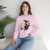 Halloween Witch Sweatshirt, Cozy Crewneck, Unisex Sweater, Spooky Season Apparel, Scary Night Gift, Fall Fashion Printify