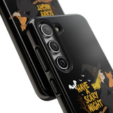 Halloween Phone Case, Tough Phone Cover, Scary Night Case, Witch and Cat Design, Perfect for Fall Printify