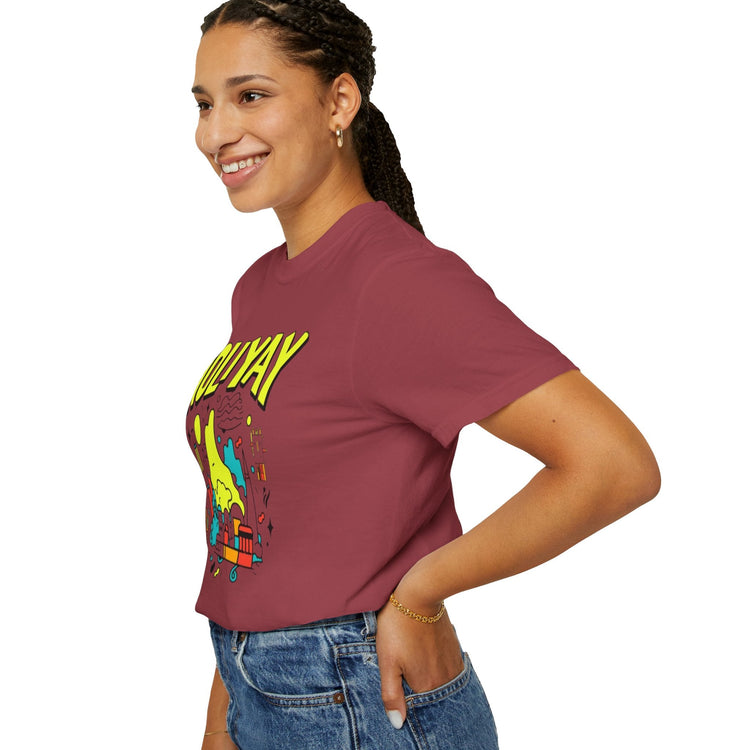 Holi-Yay Graphic T-Shirt, Fun Summer Tee, Unique Gift, Casual Wear, Birthday, Holiday Celebration, Unisex Apparel Printify