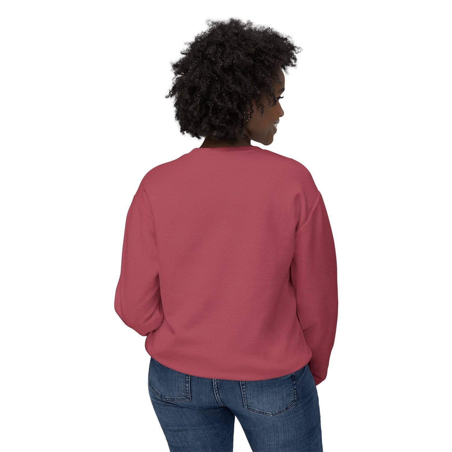 Unisex Lightweight Crewneck Sweatshirt - Nightmare Before Coffee Printify