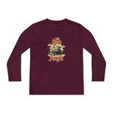 Youth Long Sleeve Competitor Tee - Vibrant Graphic Tee for Kids, Perfect for Casual Outings, Halloween, Parties, Everyday Wear, Unique [...] Printify