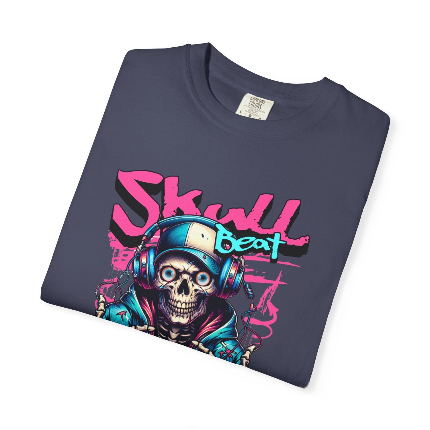 Skull Beat Unisex T-Shirt - Music Lover Graphic Tee, Halloween Costume, Premium Cotton Streetwear Gift for Men & Women, Alternative Fashion Printify