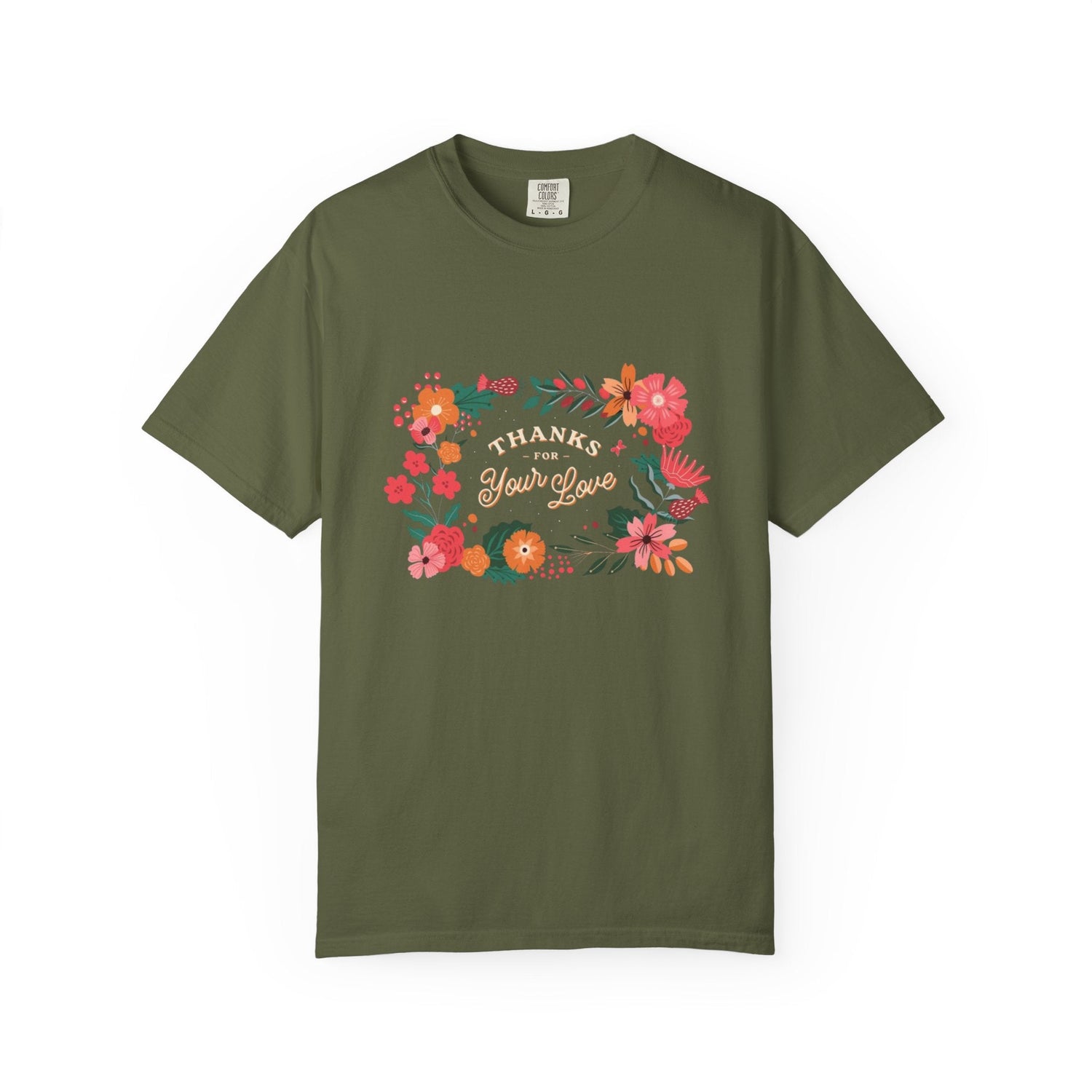 Floral Thank You T-Shirt, Comfortable Gift Tee, Unisex Floral Tee, Casual Style Shirt, Appreciation Day Gift, Everyday Wear Printify