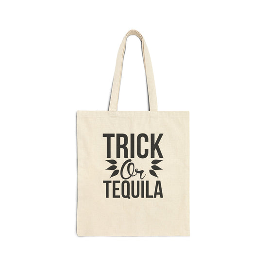 Halloween Trick or Tequila Tote Bag | Spooky Party Shopping Bag | Fall Festival Essential | Reusable Cotton Bag Printify