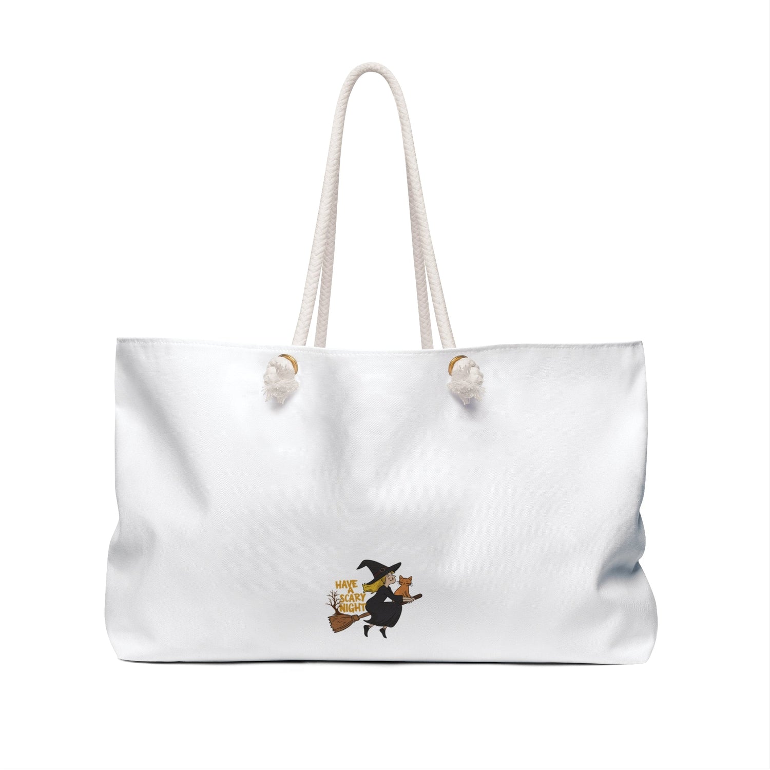 Witchy Weekender Bag | Spooky Tote for Halloween, Witch-Themed Travel Bag, Stylish Carryall, Great Gift for Witches, Fun Cat Lover Bag Printify