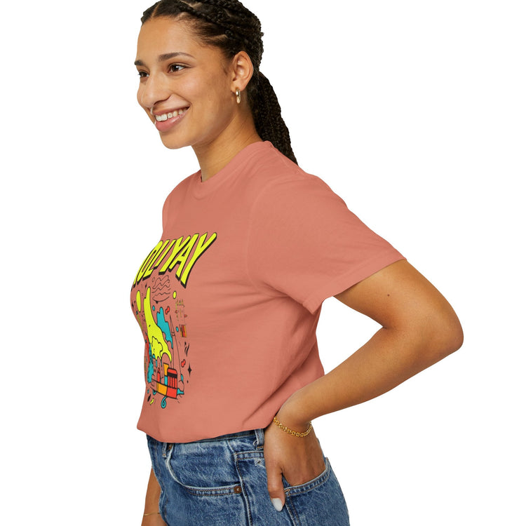 Holi-Yay Graphic T-Shirt, Fun Summer Tee, Unique Gift, Casual Wear, Birthday, Holiday Celebration, Unisex Apparel Printify
