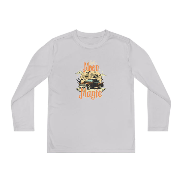 Youth Long Sleeve Competitor Tee - Vibrant Graphic Tee for Kids, Perfect for Casual Outings, Halloween, Parties, Everyday Wear, Unique [...] Printify