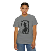 Witchy Garment-Dyed T-Shirt | Halloween Fashion Unisex Tee | Spooky Fall Apparel | Witch Costume Essential Printify