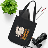 Thanksgiving Organic Canvas Tote Bag, Eco-Friendly Shopping Bag, Reusable Gift Bag, Fall Decor, Seasonal Tote Printify