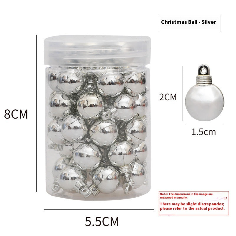 48 Christmas Electroplated Glossy Balls Mini Hanging Ball My Store