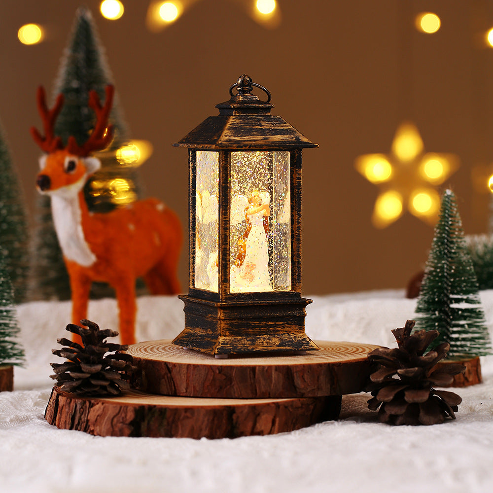 Christmas Decoration Small Oil Lamp Interior Portable LED Lamp My Store