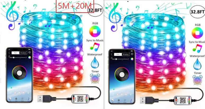 Christmas Tree Decoration Lights Custom LED String Lights My Store