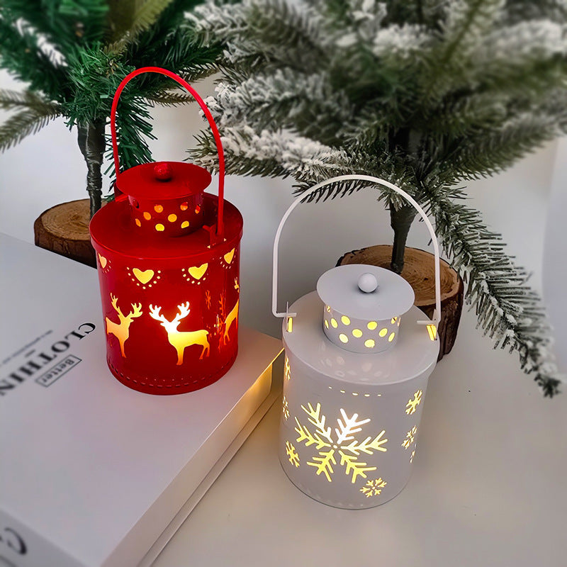 Christmas Candle Lights LED Small Lanterns Wind Lights Electronic Candles Nordic Style Creative Holiday Decoration Decorations My Store