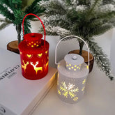 Christmas Candle Lights LED Small Lanterns Wind Lights Electronic Candles Nordic Style Creative Holiday Decoration Decorations My Store