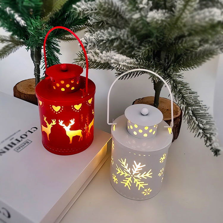 Christmas Candle Lights LED Small Lanterns Wind Lights Electronic Candles Nordic Style Creative Holiday Decoration Decorations My Store