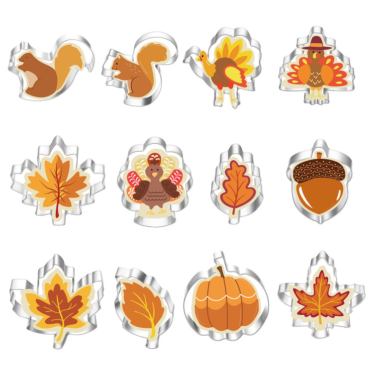 Thanksgiving Turkey Day Cookie Cutter Set