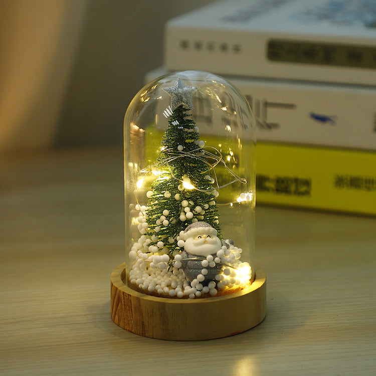 Christmas Small Night Lamp Mini Glass Cover My Store