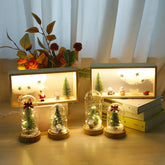 Christmas Small Night Lamp Mini Glass Cover My Store