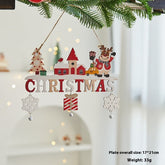 Christmas Tree Ornaments Christmas Wooden English Letter Card Ornaments My Store