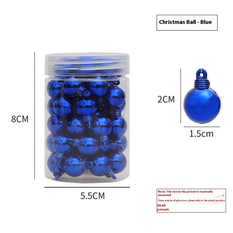 48 Christmas Electroplated Glossy Balls Mini Hanging Ball My Store